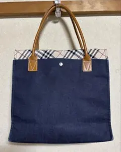 BURBERRY BLUE LABEL デニムトートバッグ