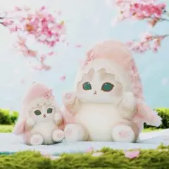 ぽてぽてサメにゃん ぬいぐるみS マスコット さくらピンク 2種セット