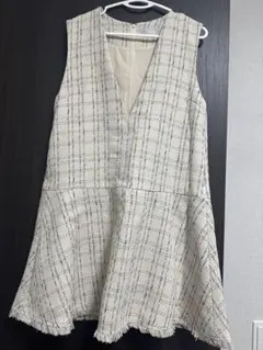 チェック柄 ノースリーブワンピース　CELFORD