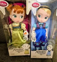 【未開封】アニメータードール アナ エルサ オラフ付 Frozen Disney