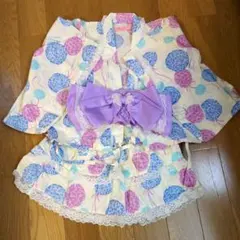 西松屋　浴衣ドレス　上下セパレート　スカート つくり帯　120