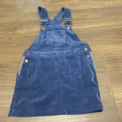 Tommy Hilfiger ジャンバースカート ネイビー コーデュロイ
