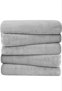 グレー バスタオル 5枚セット