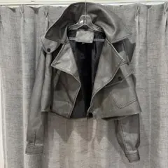 レザー ジャケット グレーのサムネイル