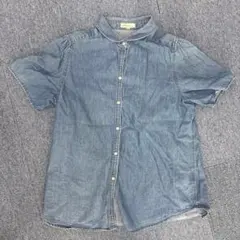 earth music & ecology デニム半袖シャツ M