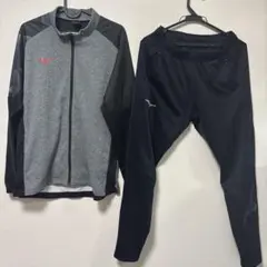 Mizuno ジャージ上下セット グレー/ブラック