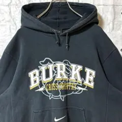 古着 NIKE ナイキ パーカー スウェット 刺繍 センターロゴ 肉厚 入手困難