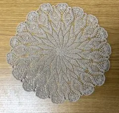 ハンドメイド レース編み ドイリー 円形のサムネイル