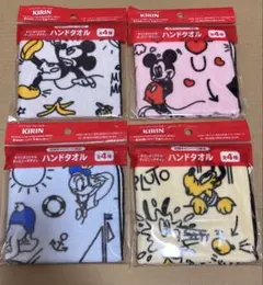 KIRIN ディズニー ハンドタオル 4枚セット