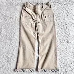Burberry バーバリー　ベロア　コーデュロイ　ノバチェック　パンツ　110