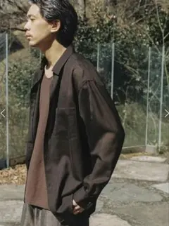 最安値 【LIDNM】WOOL SHEER MICRO CHECK SHIRTのサムネイル
