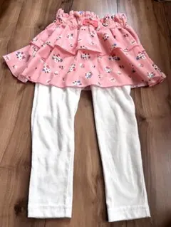 アンパンマン スカッツ 95cm 女の子 スカート付パンツ ピンク 花柄