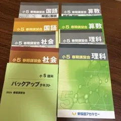 2026年最新】早稲アカ 小5 春期講習の人気アイテム - メルカリ