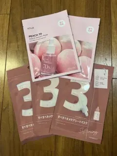 Anua ピーチ、ナンバーズイン3番マスク　５枚セット