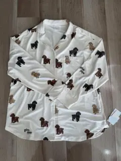 最終お値下げ gelato pique 犬柄パジャマ トイプードル柄です