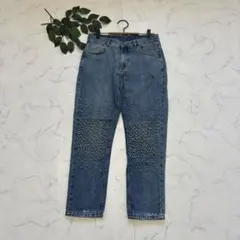 8314✾カルツェドニア✾デニムパンツ【S】スタッズ/ダメージ加工/テーパードのサムネイル