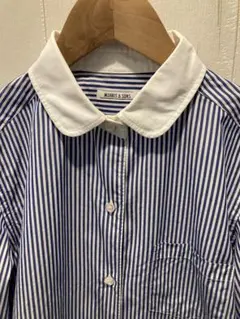 MORRIS & SONS 長袖 ストライプクレリックシャツのサムネイル