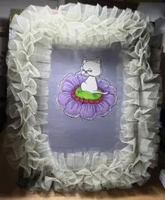 猫パネル ふわふわ猫ちゃん フリルトート - メルカリ