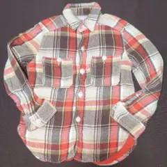 110★デニムダンガリー★チェック柄シャツ★