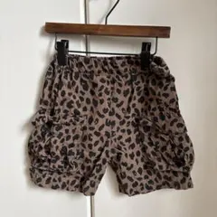 petit main ヒョウ柄 ハーフパンツ 100
