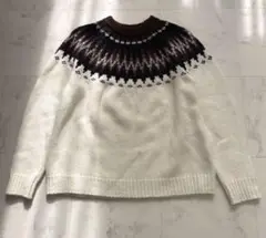 ships シップス　ノルディック柄　セーター　L