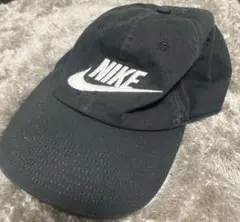 NIKE ブラックキャップ ロゴ刺繍