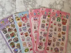 ベイビースリー ボンボンドロップシール ぷくぷくシール 5枚