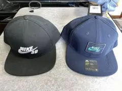 NIKE SB キャップ 2点セット 黒 ネイビー