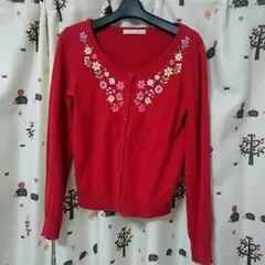 ARROW 赤カーディガン M