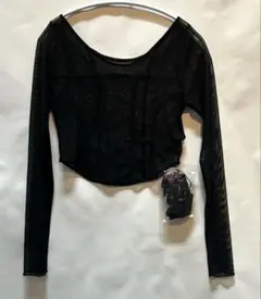 新品・タグ・チョーカー付き　SNIDELコルセットデザインカットトップス