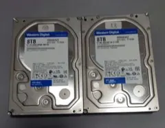 Western Digital WD Blue 8TB HDD 2台 - メルカリ