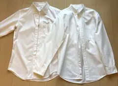 UNIQLO 長袖シャツ S 2枚　スーパーノンアイロン スリムフィット　白