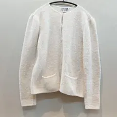 【ヴィンテージ】ADELE JOYCE パフスリーブ ニットカーディガン M