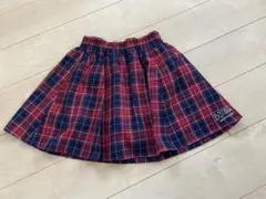 【BLUE CROSS girls】チェック柄キュロットスカート Mサイズ140