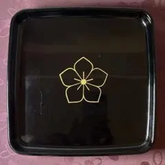【伝統工芸品・美品】若狭塗 黒漆塗 万寿盆 桔梗紋(通紋)入り 祝儀盆