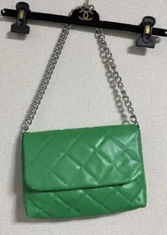 チェーン キルティング バッグ グリーン 未使用