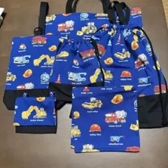 レッスンバック他6点セット 男の子 働く車