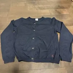 プチバトー ネイビーカーディガン　128cm 8ans