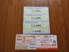 ビックカメラ 株主優待 3000円分