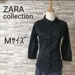 ZARA collection ザラコレクション　スタンドカラーデザインシャツMのサムネイル