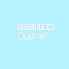 KOZUKEN様専用ページ
