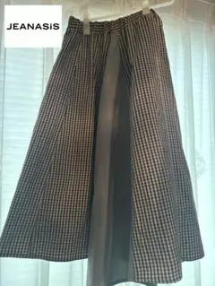 JEANASIS アシンメトリー チェック スカート