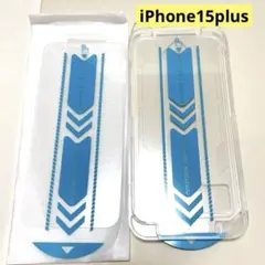 iPhone15plus 2枚強化ガラス 2枚カメラフィルム クリア