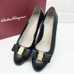 Salvatore Ferragamo ヴァラ リボン パンプス ブラック