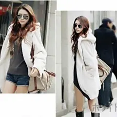 、フード付きカーディガン