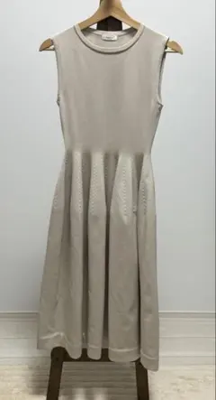 FRAY I.D ノースリーブフレアワンピース ベージュ