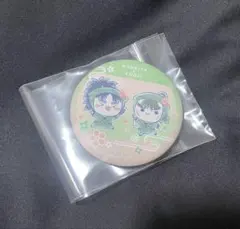 忍たまフリューくじふんわり桜もちぴこの段缶バッチ小平太、長次、らんきりしん