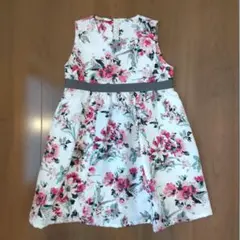 フラワープリント ワンピース 110cm