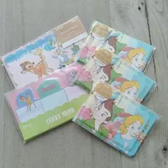 ディズニー 復刻アート バンビ ピーターパン レターセット 付箋