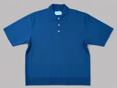 UNITED TOKYO ニットポロTシャツ　半袖　ブルー　サイズ2
